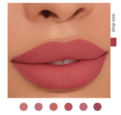 6-Piece Velvet Matte Liquid Lipstick Set with a waterproof, long-lasting, non-sticky formula in stunning nude shades. Quick-drying with up to 24-hour stay, ideal for daily use or as a makeup gift for women, Combo Pack (6 x 2.5ML each).