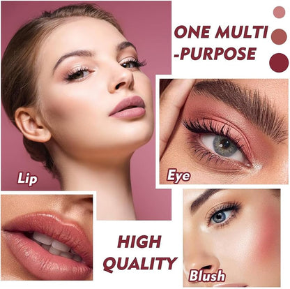 Handaiyan Matte Lipstick Set of 6 – Long Lasting Velvet Lip Gloss, Highly Pigmented, Hydrating, Non-Stick Cup Lip Stain in Peach, Pink & Nude Shades for Women & Girls