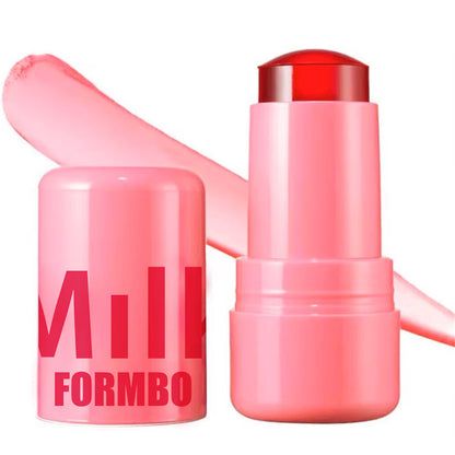 4 Colors Jelly Blush Stick Lip Balm Eyeshadow 3-in-1 Multi-Use Matte Blush Moisturize Brighten Lip Gloss Multi-Use Blush Makeup