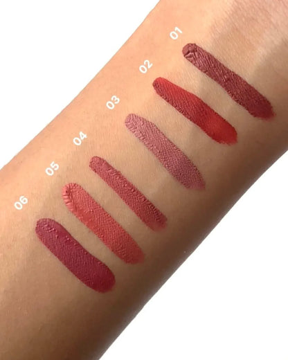 6-Piece Velvet Matte Liquid Lipstick Set with a waterproof, long-lasting, non-sticky formula in stunning nude shades. Quick-drying with up to 24-hour stay, ideal for daily use or as a makeup gift for women, Combo Pack (6 x 2.5ML each).