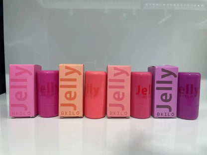 4 Colors Jelly Blush Stick Lip Balm Eyeshadow 3-in-1 Multi-Use Matte Blush Moisturize Brighten Lip Gloss Multi-Use Blush Makeup