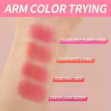 4 Colors Jelly Blush Stick Lip Balm Eyeshadow 3-in-1 Multi-Use Matte Blush Moisturize Brighten Lip Gloss Multi-Use Blush Makeup