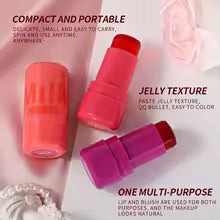 4 Colors Jelly Blush Stick Lip Balm Eyeshadow 3-in-1 Multi-Use Matte Blush Moisturize Brighten Lip Gloss Multi-Use Blush Makeup