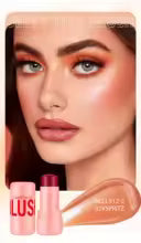 4 Colors Jelly Blush Stick Lip Balm Eyeshadow 3-in-1 Multi-Use Matte Blush Moisturize Brighten Lip Gloss Multi-Use Blush Makeup