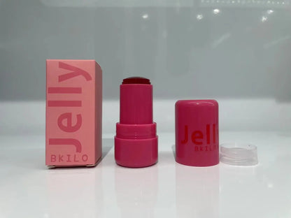 4 Colors Jelly Blush Stick Lip Balm Eyeshadow 3-in-1 Multi-Use Matte Blush Moisturize Brighten Lip Gloss Multi-Use Blush Makeup