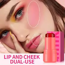 4 Colors Jelly Blush Stick Lip Balm Eyeshadow 3-in-1 Multi-Use Matte Blush Moisturize Brighten Lip Gloss Multi-Use Blush Makeup