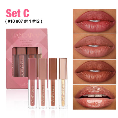 6-Piece Velvet Matte Liquid Lipstick Set with a waterproof, long-lasting, non-sticky formula in stunning nude shades. Quick-drying with up to 24-hour stay, ideal for daily use or as a makeup gift for women, Combo Pack (6 × 2.5ML each).