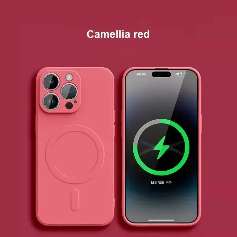 Luxury Liquid Silicone For Magsafe Case For iPhone 17 Air 16 Plus 15 14 13 12 Pro Max 17Pro Wireless Charging Skin Smooth Cover.