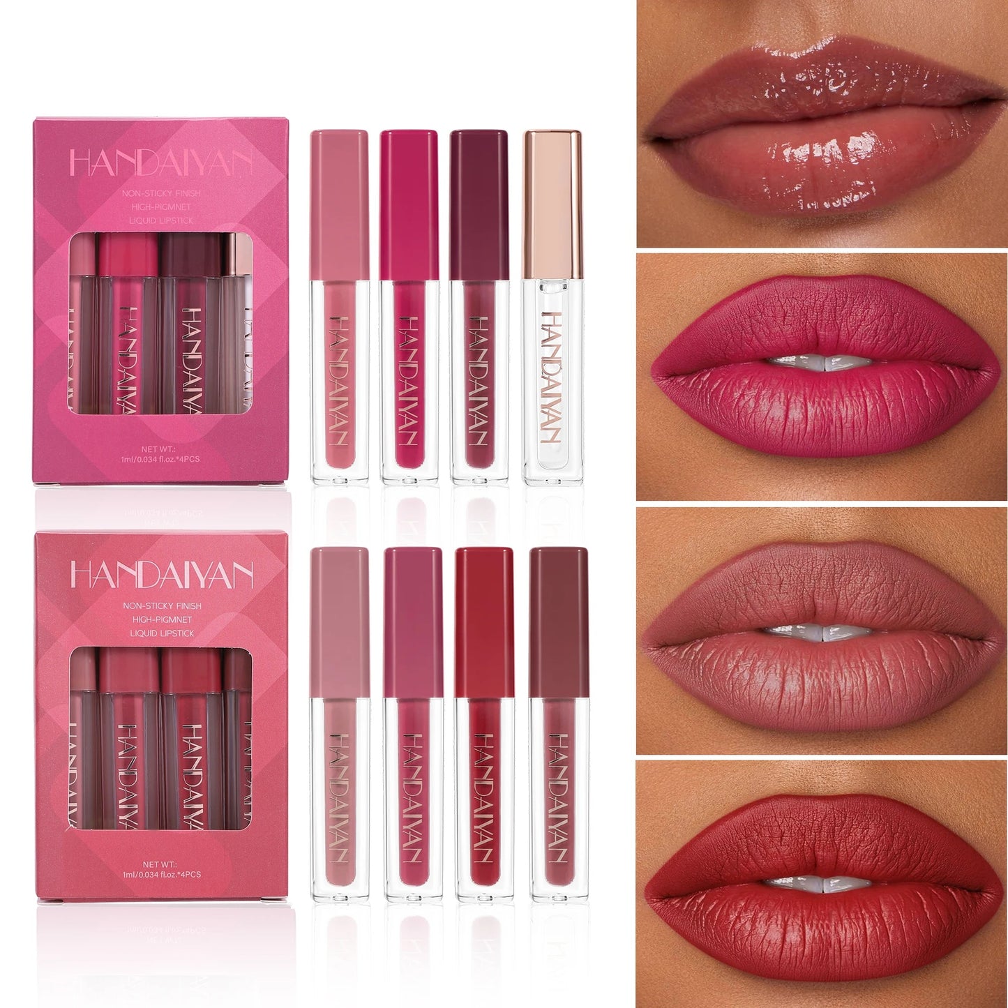 6-Piece Velvet Matte Liquid Lipstick Set with a waterproof, long-lasting, non-sticky formula in stunning nude shades. Quick-drying with up to 24-hour stay, ideal for daily use or as a makeup gift for women, Combo Pack (6 × 2.5ML each).