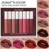 DUNUF 8-Piece Velvet Matte Lip Gloss Lipstick Set, Waterproof, Long-Lasting, Non-Sticky Formula in Stunning Nude Shades, Quick-Drying with Up to 24-Hour Stay, Ideal for Daily Use or Makeup Gift for Women, Combo Pack (8 × 3.5 ML Each).