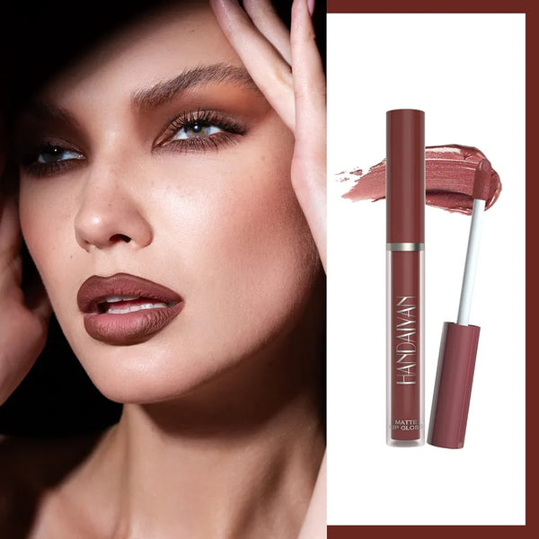 6-Piece Velvet Matte Liquid Lipstick Set with a waterproof, long-lasting, non-sticky formula in stunning nude shades. Quick-drying with up to 24-hour stay, ideal for daily use or as a makeup gift for women, Combo Pack (6 x 2.5ML each).